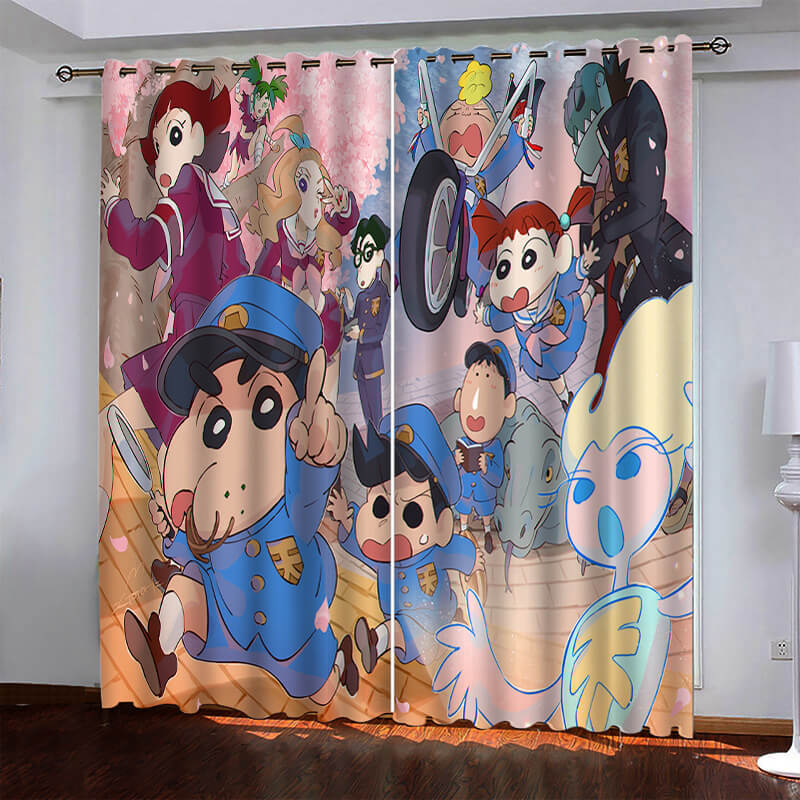 Shin Chan Pattern Crayon Shin-chan Pattern Curtains Blackout Window Drapes – EBuycos