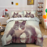 Cute Animal Pet Cats Bedding Set Duvet Covers - EBuycos