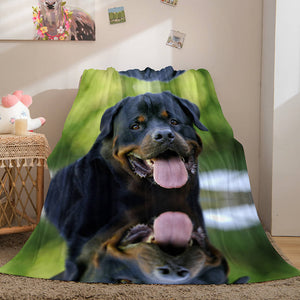 Cute Animals Soft Flannel Fleece Throw Blanket Comforter Bedding Sets - EBuycos