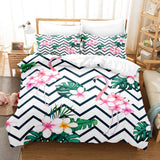 Cute Flamingo Bedding Set 3 Piece Duvet Covers Comforter Bed Sheets - EBuycos