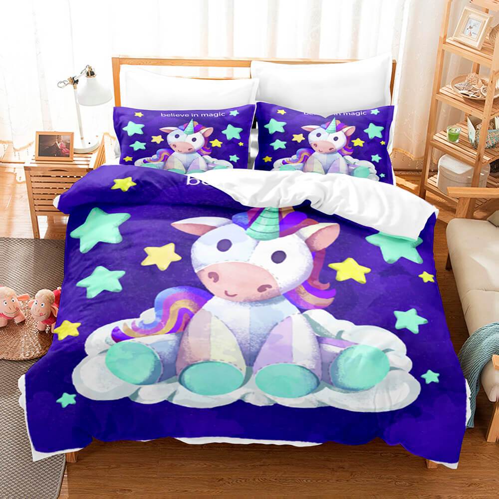 Unicorn Bedding Set Duvet Covers Bed Sets - EBuycos