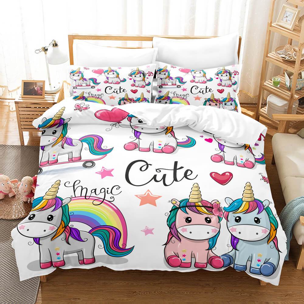 Unicorn Bedding Set Duvet Covers Bed Sets - EBuycos