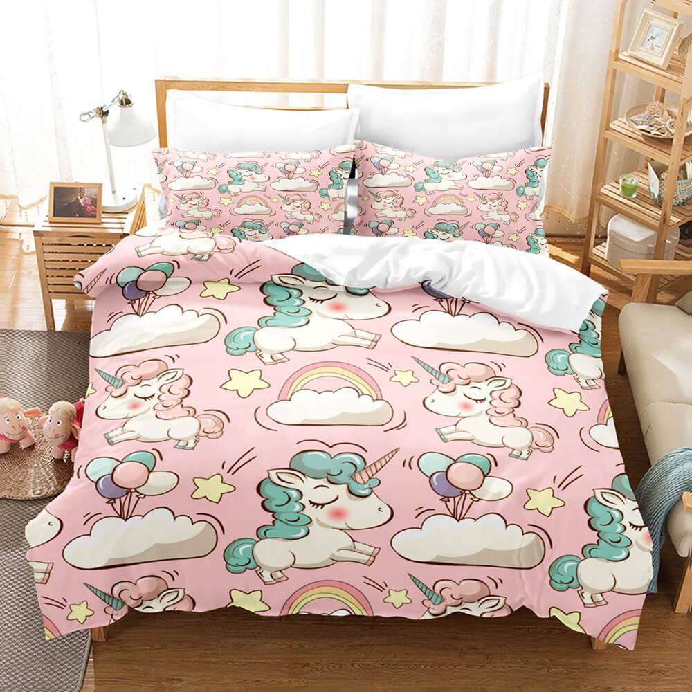Unicorn Bedding Set Duvet Covers Bed Sets - EBuycos