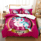 Cute Kids Girls Unicorn Bedding Set Duvet Covers Comforter Bed Sheets - EBuycos