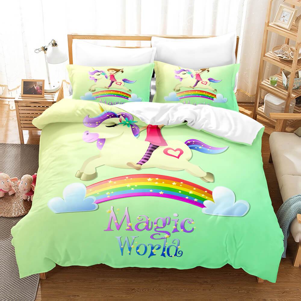 Unicorn Bedding Set Duvet Covers Bed Sets - EBuycos