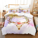 Cute Pere David's deer Elk Bedding Set Duvet Covers Bed Sheets Sets - EBuycos