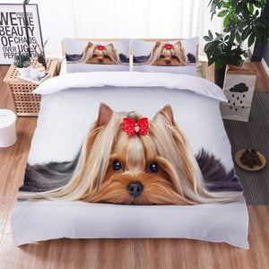Cute Pet Dog Puppy Bedding Set Quilt Cover Without Filler