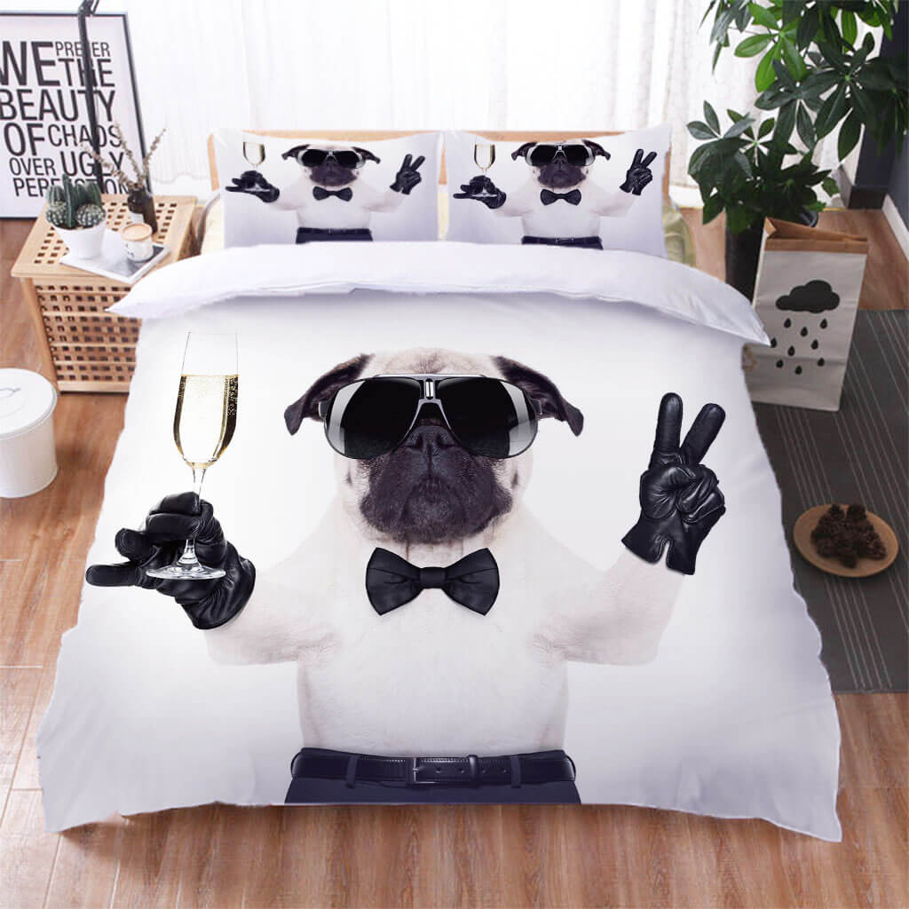 Cute Pet Dog Puppy Bedding Set Quilt Cover Without Filler