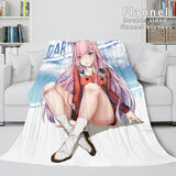 DARLING in the FRANXX Cosplay Flannel Blanket Throw Comforter Sets - EBuycos