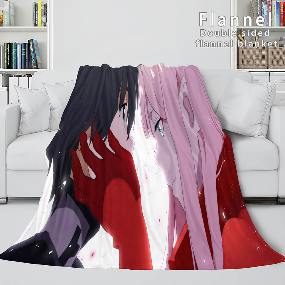 DARLING in the FRANXX Cosplay Flannel Blanket Throw Comforter Sets - EBuycos