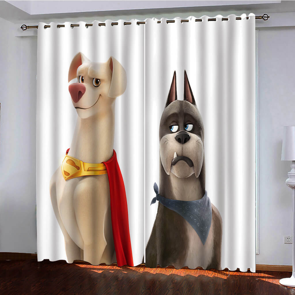 DC League of Super-Pets Curtains Pattern Window Drapes