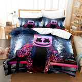 DJ Marshmello Cosplay Bedding Sets Duvet Covers Comforter Bed Sheets - EBuycos