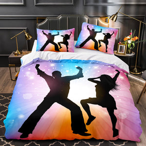 Dance Pattern Bedding Set Quilt Duvet Covers Bed Sets - EBuycos