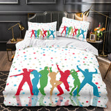 Dance Pattern Bedding Set Quilt Duvet Covers Bed Sets - EBuycos