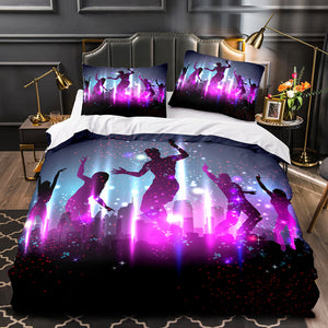 Dance Pattern Bedding Set Quilt Duvet Covers - EBuycos