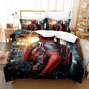 Deadpool Bedding Set Duvet Covers Bed Sets - EBuycos