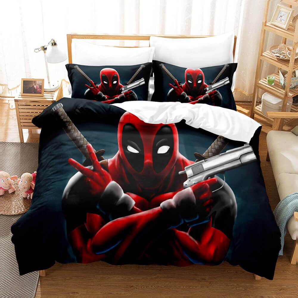 Deadpool Bedding Set Duvet Covers Bed Sets - EBuycos
