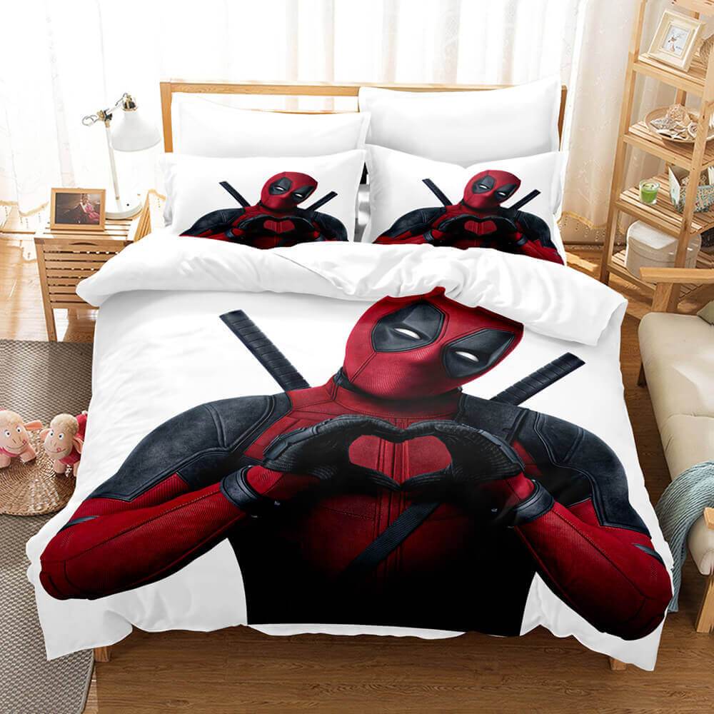 Deadpool Bedding Set Duvet Covers Bed Sets - EBuycos
