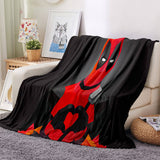 Deadpool Pattern Blanket Flannel Throw Room Decoration