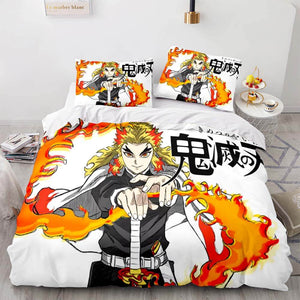 Demon Slayer Bedding Set Cosplay Quilt Cover Without Filler
