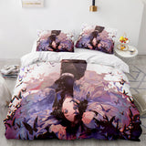 Demon Slayer Cosplay Bedding Set Duvet Cover Comforter Bed Sheets - EBuycos