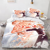 Demon Slayer Cosplay Bedding Set Quilt Cover Without Filler