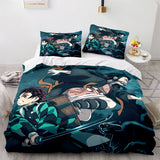 Demon Slayer Cosplay Bedding Set Duvet Covers Comforter Bed Sheets - EBuycos