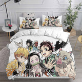 Demon Slayer Kimetsu no Yaiba Bedding Set Duvet Cover Quilt Bed Sets - EBuycos