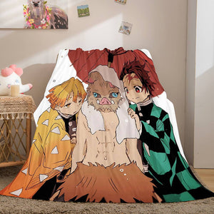 Demon Slayer Flannel Fleece Blanket - EBuycos