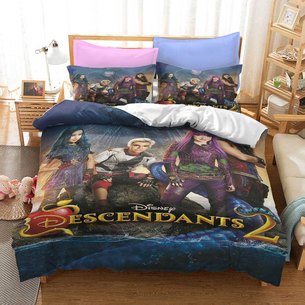 Descendants Bedding Set Quilt Duvet Cover Without Filler - EBuycos