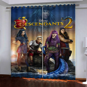 Descendants Panther Curtains Blackout Window Drapes