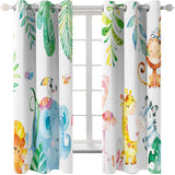 Dinosaur Curtains Blackout Window Treatments Drapes Room Decoration