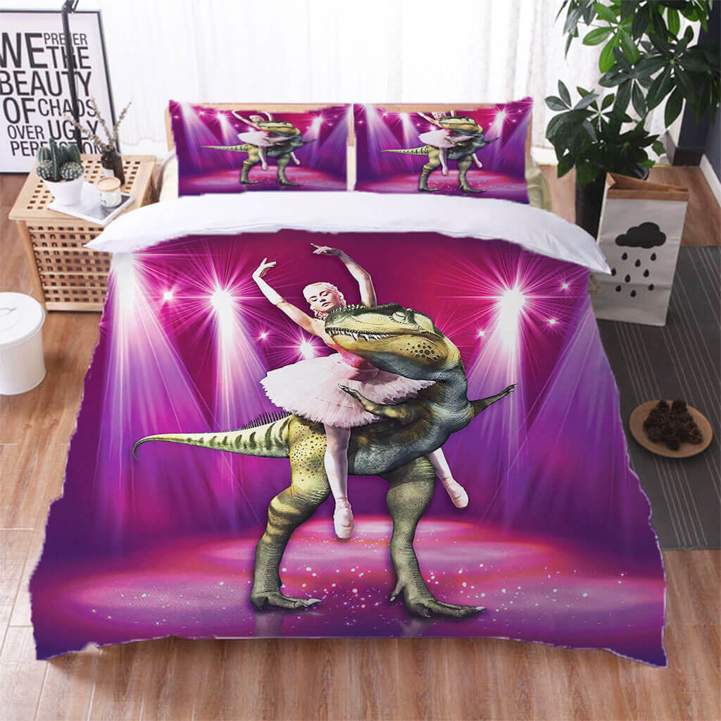 Dinosaur Pattern Bedding Set Quilt Cover Without Filler