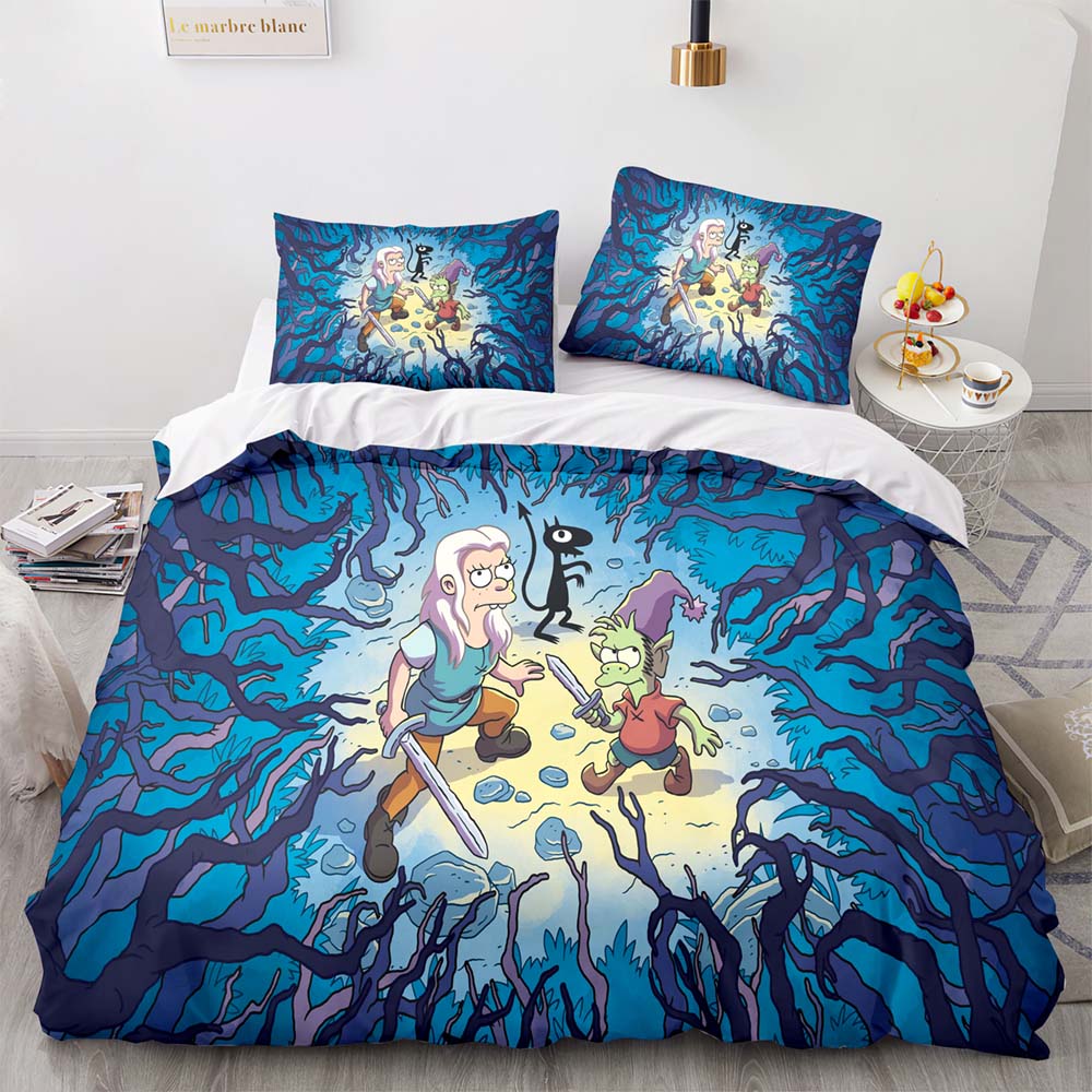 Disenchantment Bedding Set Pattern Quilt Cover Without Filler