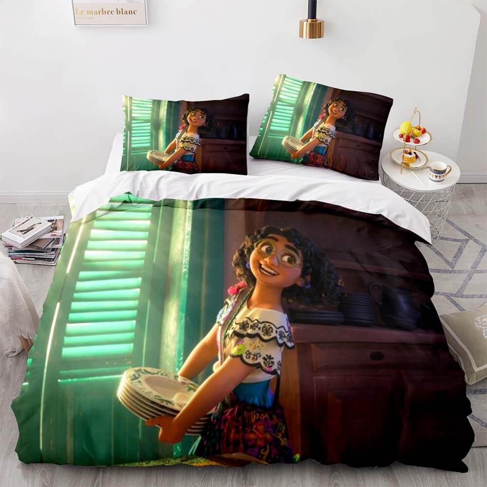 Disney Encanto Bedding Set The Madrigal Family Quilt Duvet Cover Sets - EBuycos