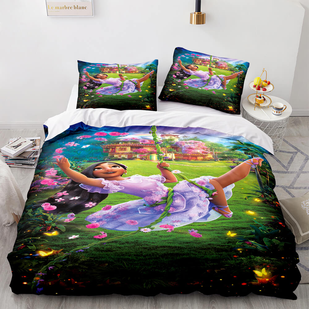 Encanto Bedding Set Cosplay Mirabel Duvet Cover Comforter Set - EBuycos
