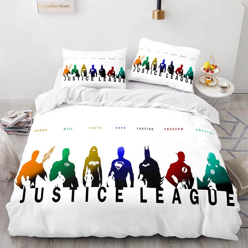 Disney Justice League Bedding Set Quilt Duvet Cover Throw Bedding Sets - EBuycos