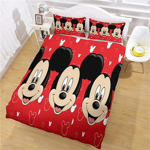 Disney Mickey Mouse Bedding Set Cosplay Quilt Cover Without Filler
