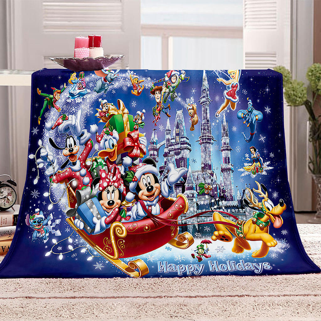 Disney Mickey Mouse Blanket Flannel Throw Room Decoration
