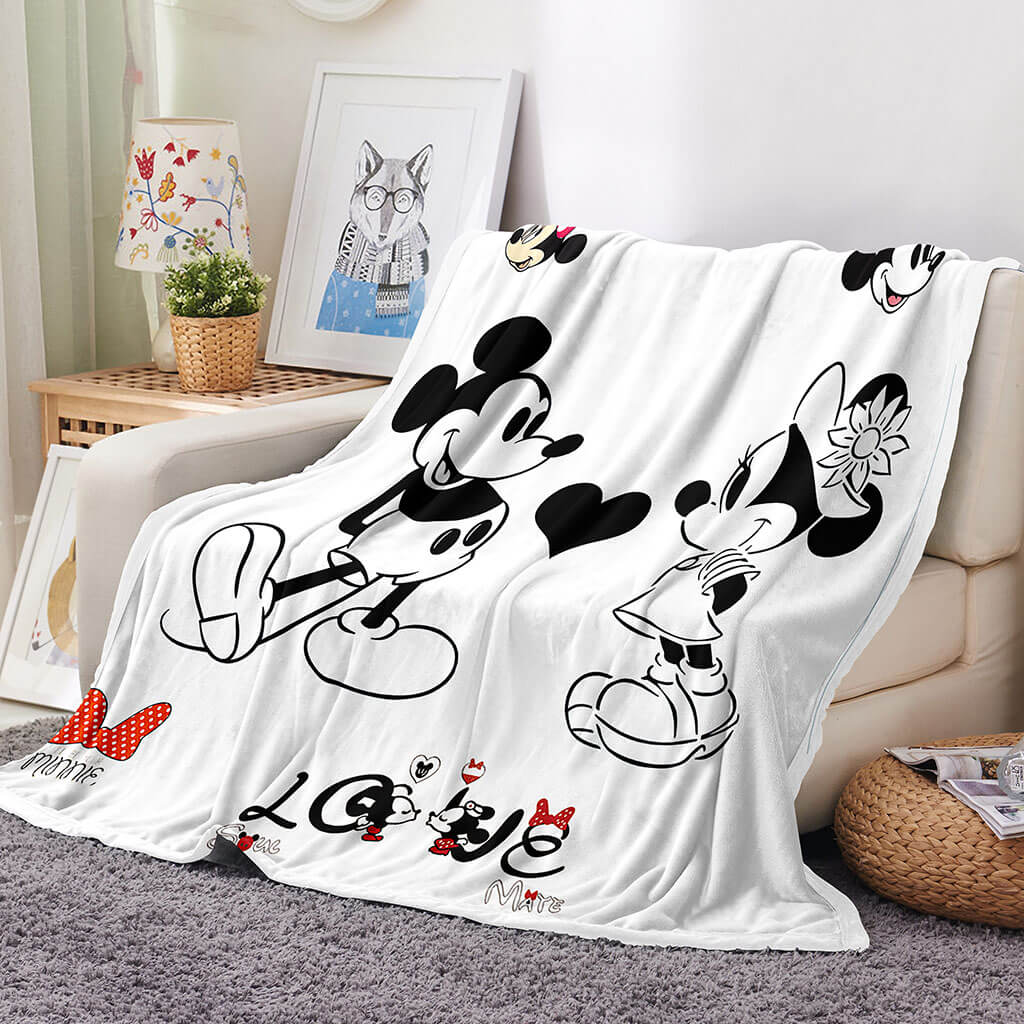 Disney Mickey Mouse Blanket Flannel Throw Room Decoration