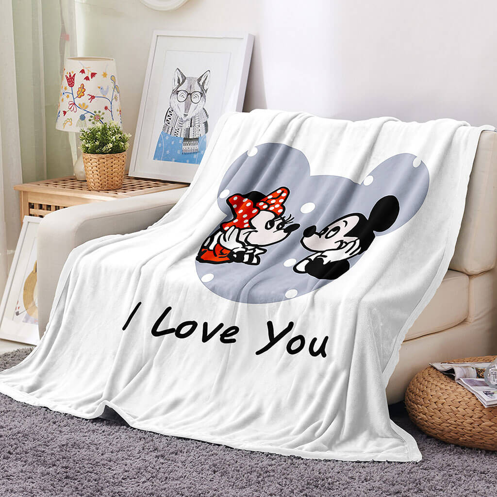 Disney Mickey Mouse Blanket Flannel Throw Room Decoration
