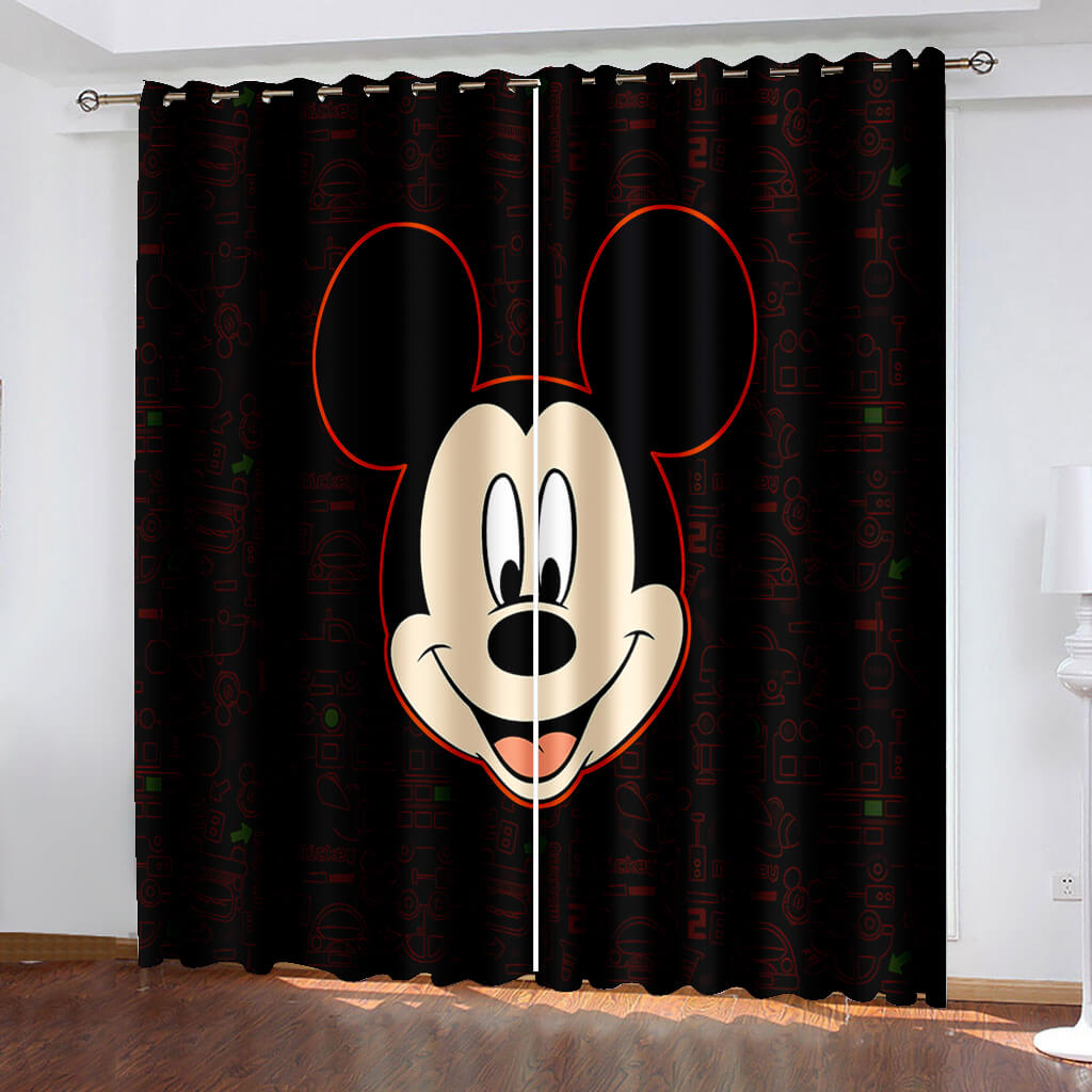 Disney Mickey Mouse Curtains Blackout Window Drapes