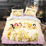 Princess Snow White Cinderella Belle Bedding Set Duvet Cover Sets - EBuycos