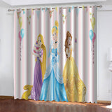 Disney Princess Curtains Cosplay Blackout Window Drapes Room Decoration - EBuycos