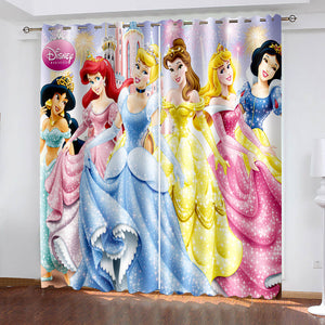 Disney Princess Snow White Curtains Blackout Window Treatments Drapes
