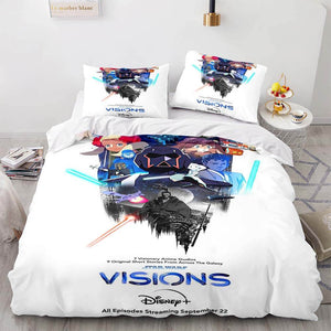 Disney Star Wars Visions Bedding Set Quilt Duvet Cover Bedding Sets - EBuycos