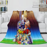 Dragon Ball Cosplay Flannel Blanket Throw Soft Comforter Bedding Sets - EBuycos