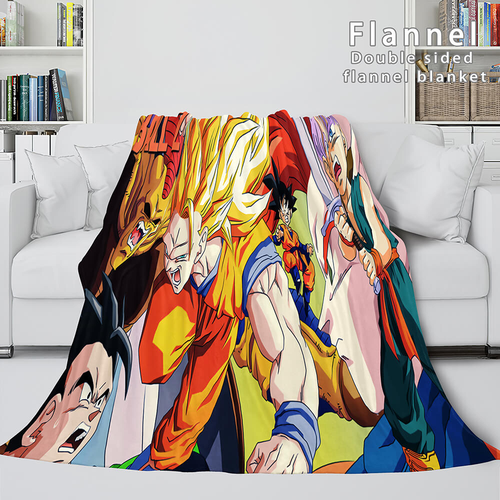 Dragon Ball Cosplay Flannel Blanket Throw Soft Comforter Bedding Sets - EBuycos