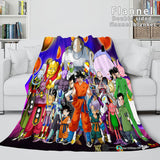 Dragon Ball Cosplay Flannel Blanket Throw Soft Comforter Bedding Sets - EBuycos