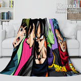 Dragon Ball Cosplay Flannel Blanket Throw Soft Comforter Bedding Sets - EBuycos